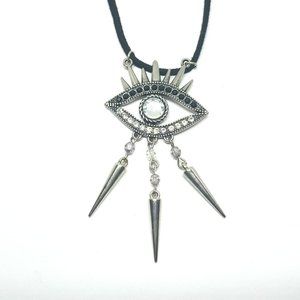 Eye of the Divine Silver Plated Necklace